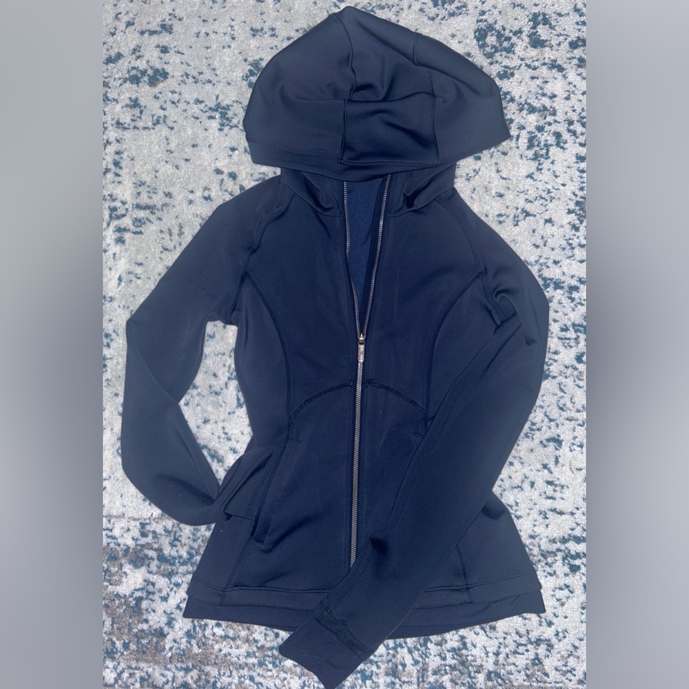 Lululemon athletic fitted navy jacket